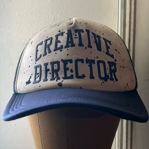 Creative Director Cap in Blue and White